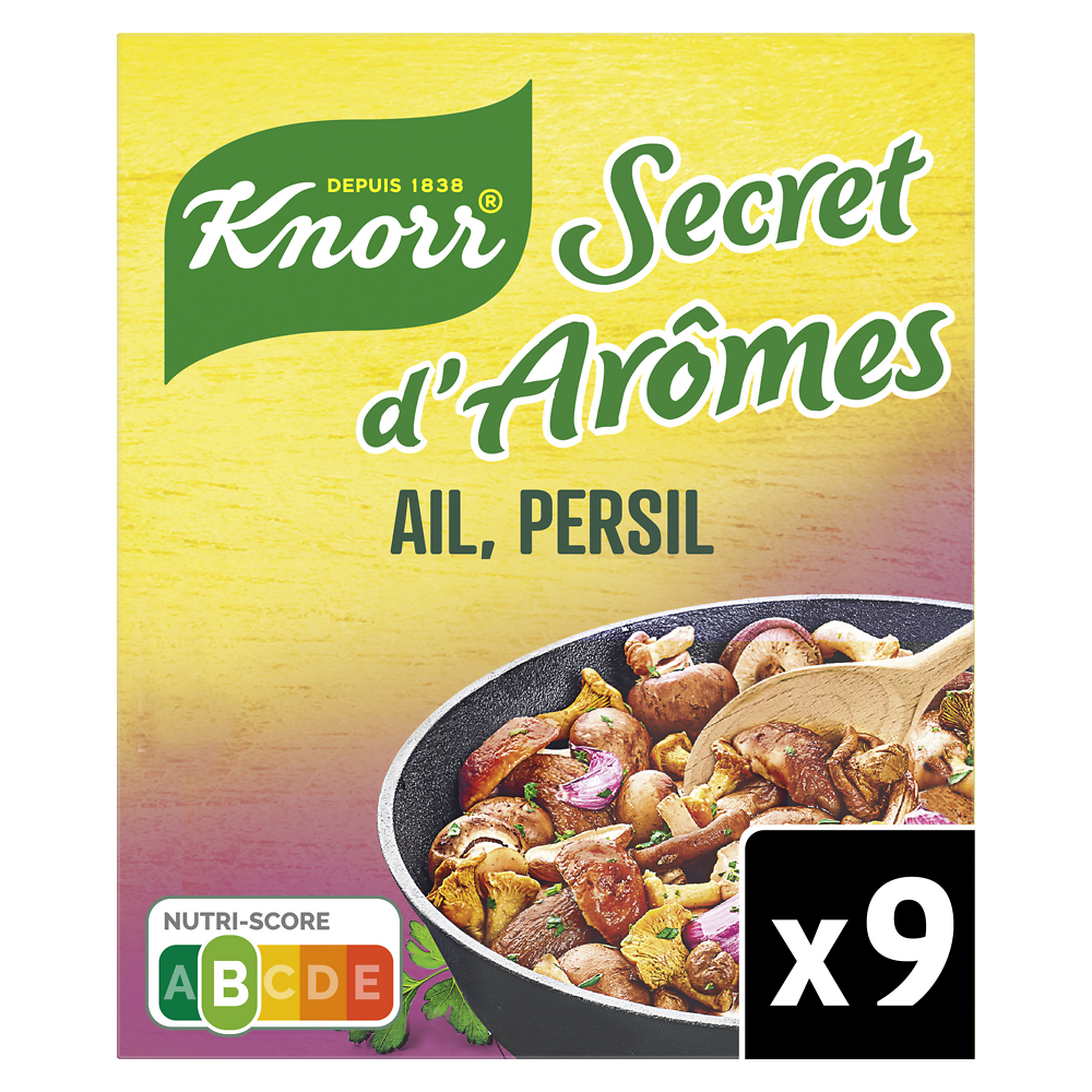 Cubes fondants ail persil Secret d'Arômes KNORR, 90g