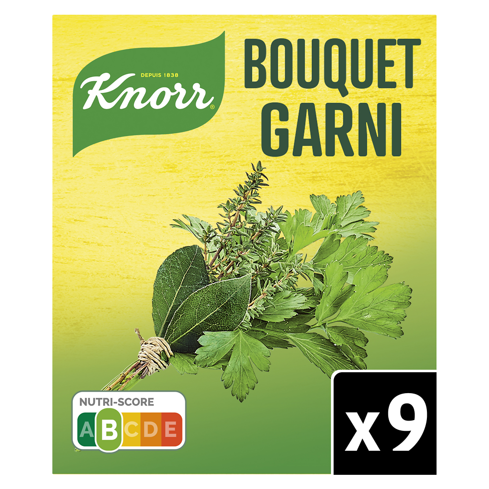 Cubes bouquet garni KNORR, 9 tablettes, 99g