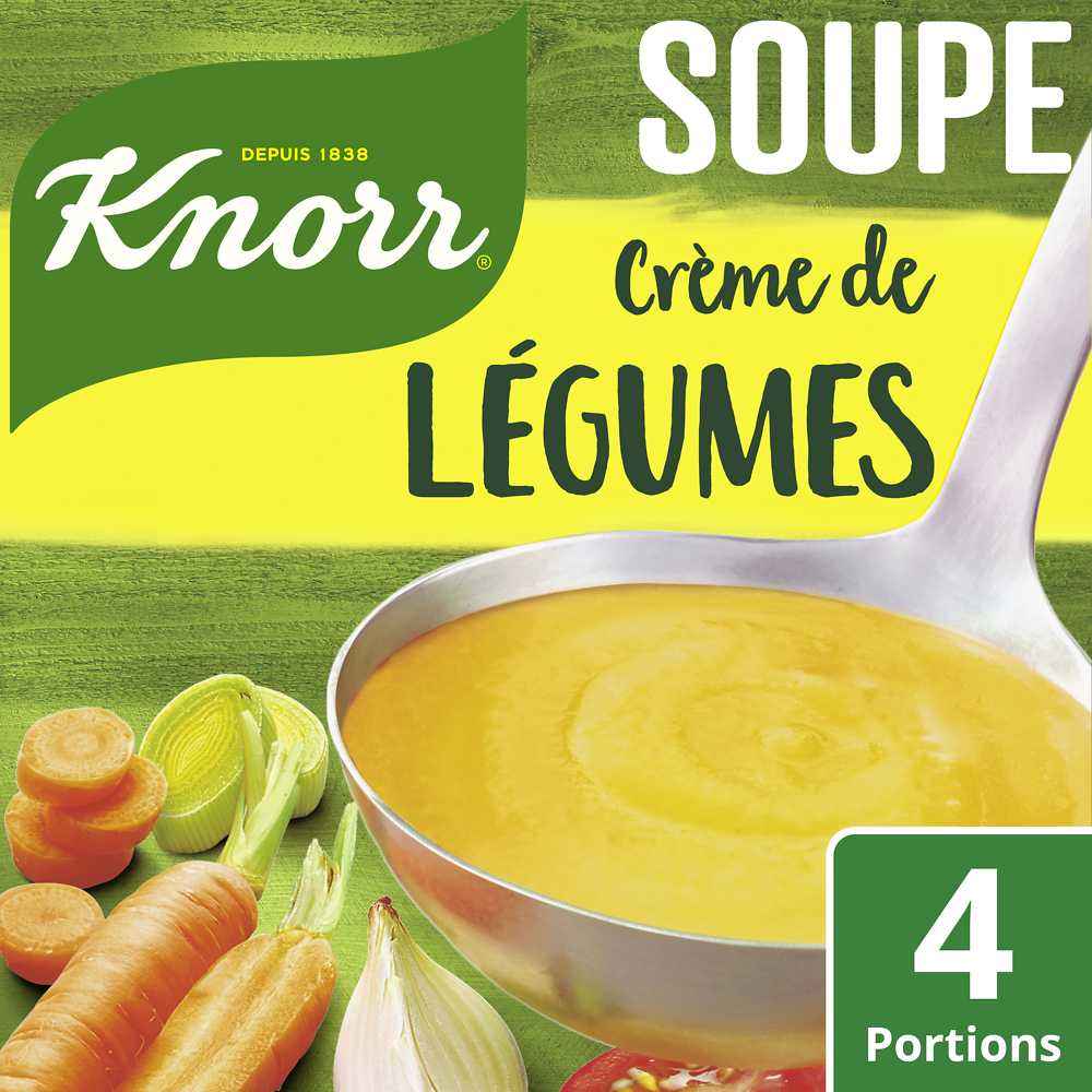 Soupe Crème de légumes déshydratée KNORR, sachet de 1l