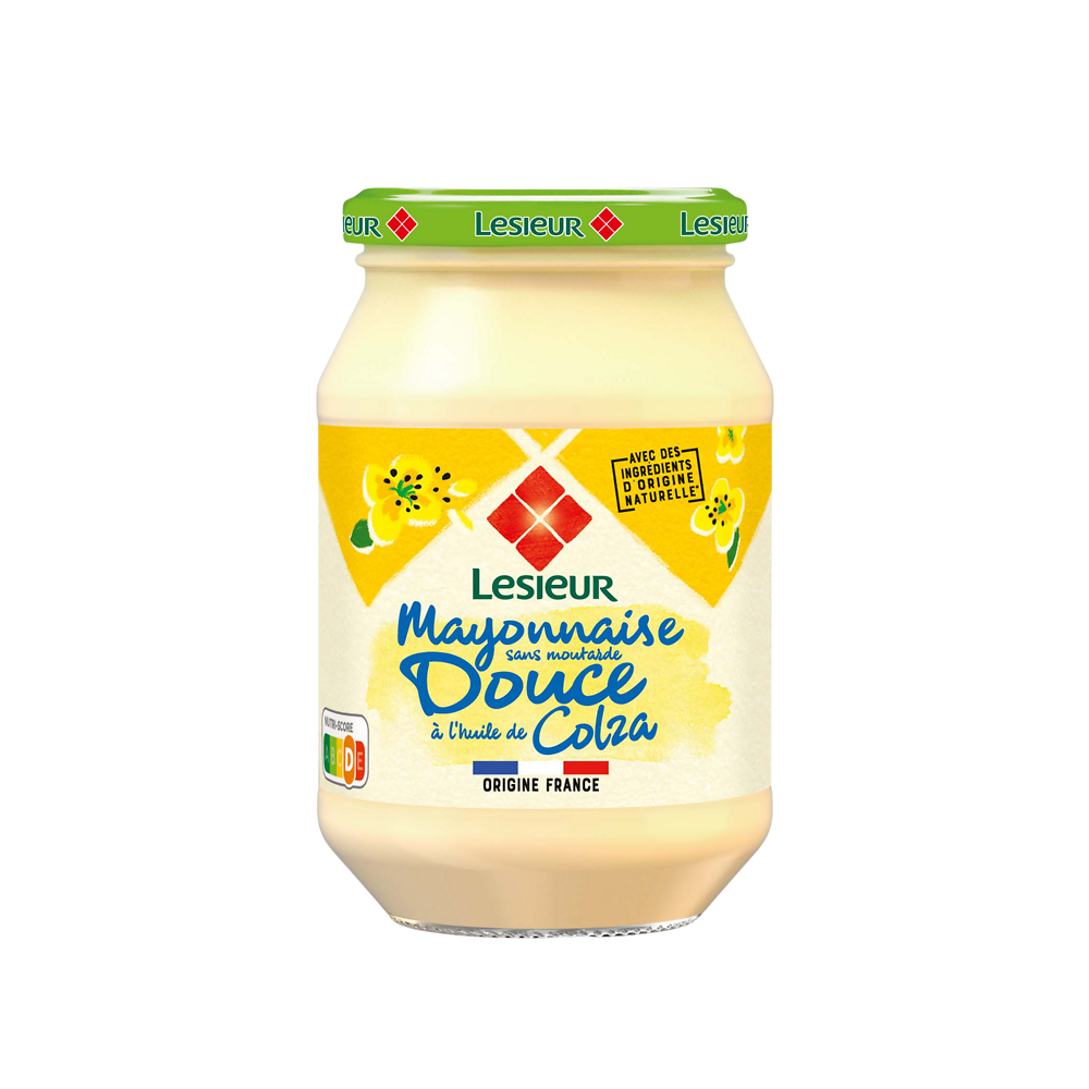 Mayonnaise fine et douce LESIEUR, pot de 235g