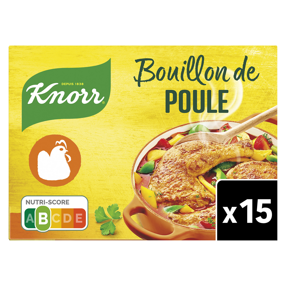 Bouillon de poule KNORR, 15 tablettes, 150g, 7,5l