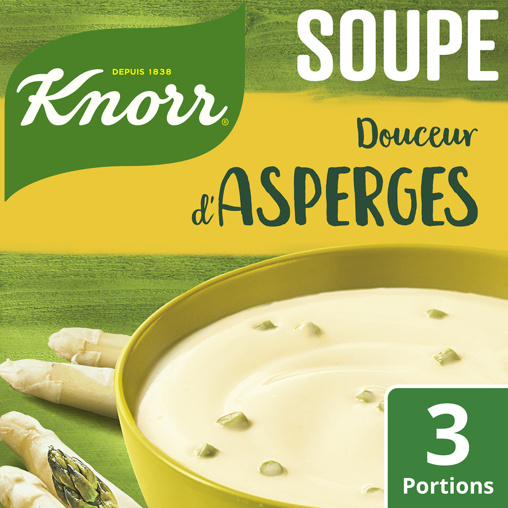 Soupe Douceur d'asperges KNORR, sachet de 75cl 96g