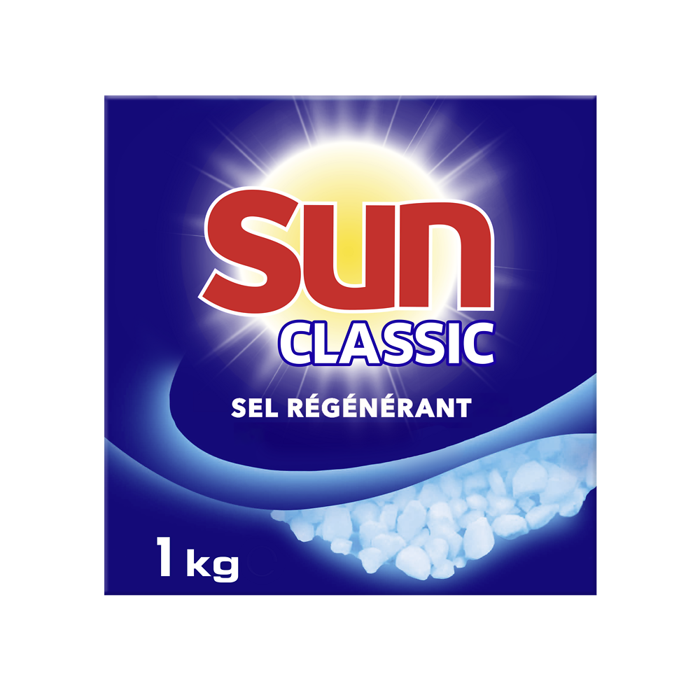 Sel régénérant lave-vaisselle SUN boîte 1kg