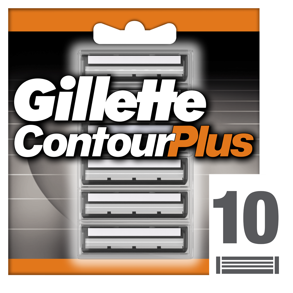 Lames pour rasoir masculin Contour Plus GILLETTE, x10