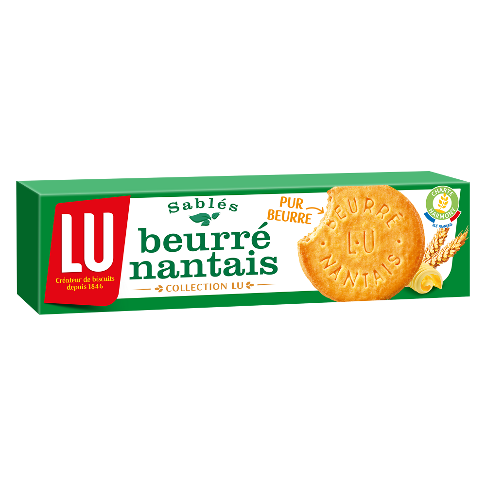 Biscuits sablés Beurrés Nantais LU - Paquet de 130g