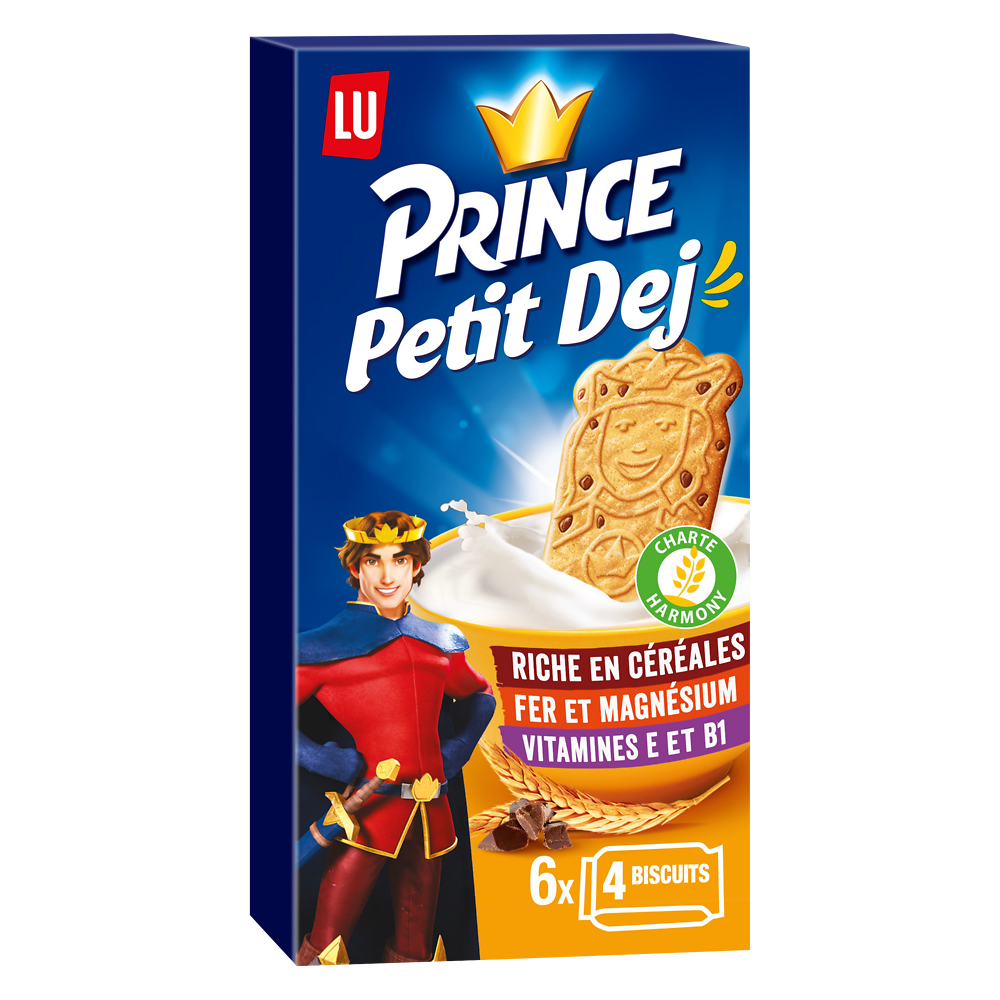 Biscuits petit déjeuner aux céréales PRINCE, paquet de 300g