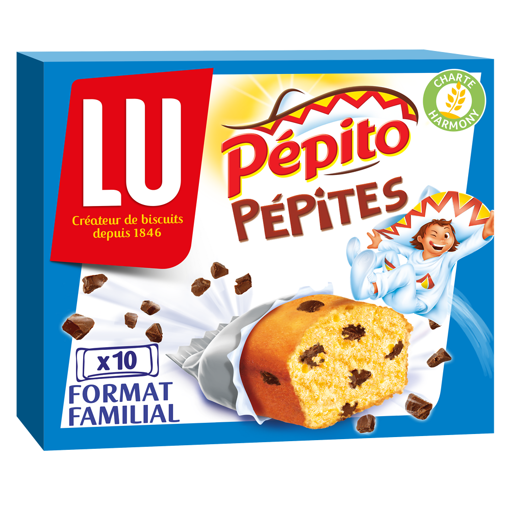 Gâteaux aux pépites de chocolat Pepito LU, paquet de 300g