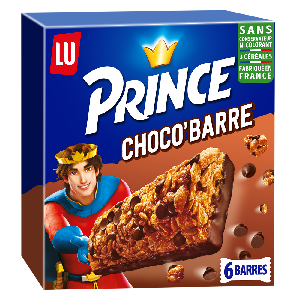 Biscuits Chocolat Barre Prince LU - Paquet de 125g