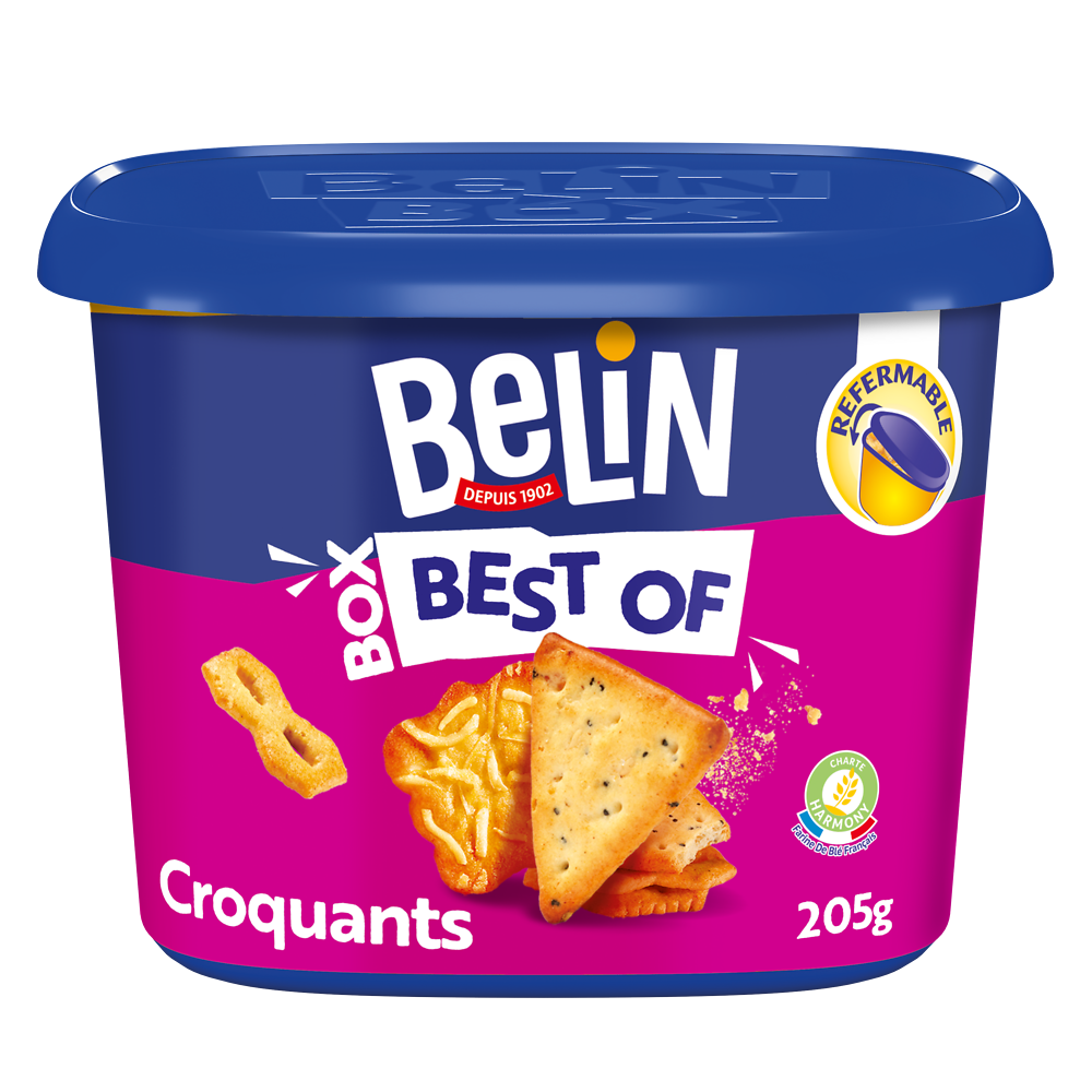 Biscuits apéritifs crackers Best Of BELIN - Box de 205g