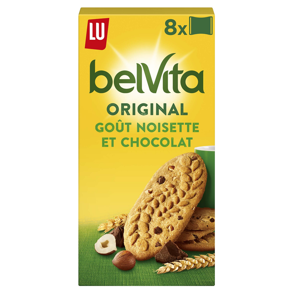 Biscuits chocolat et noisette BELVITA - Paquet de 400g