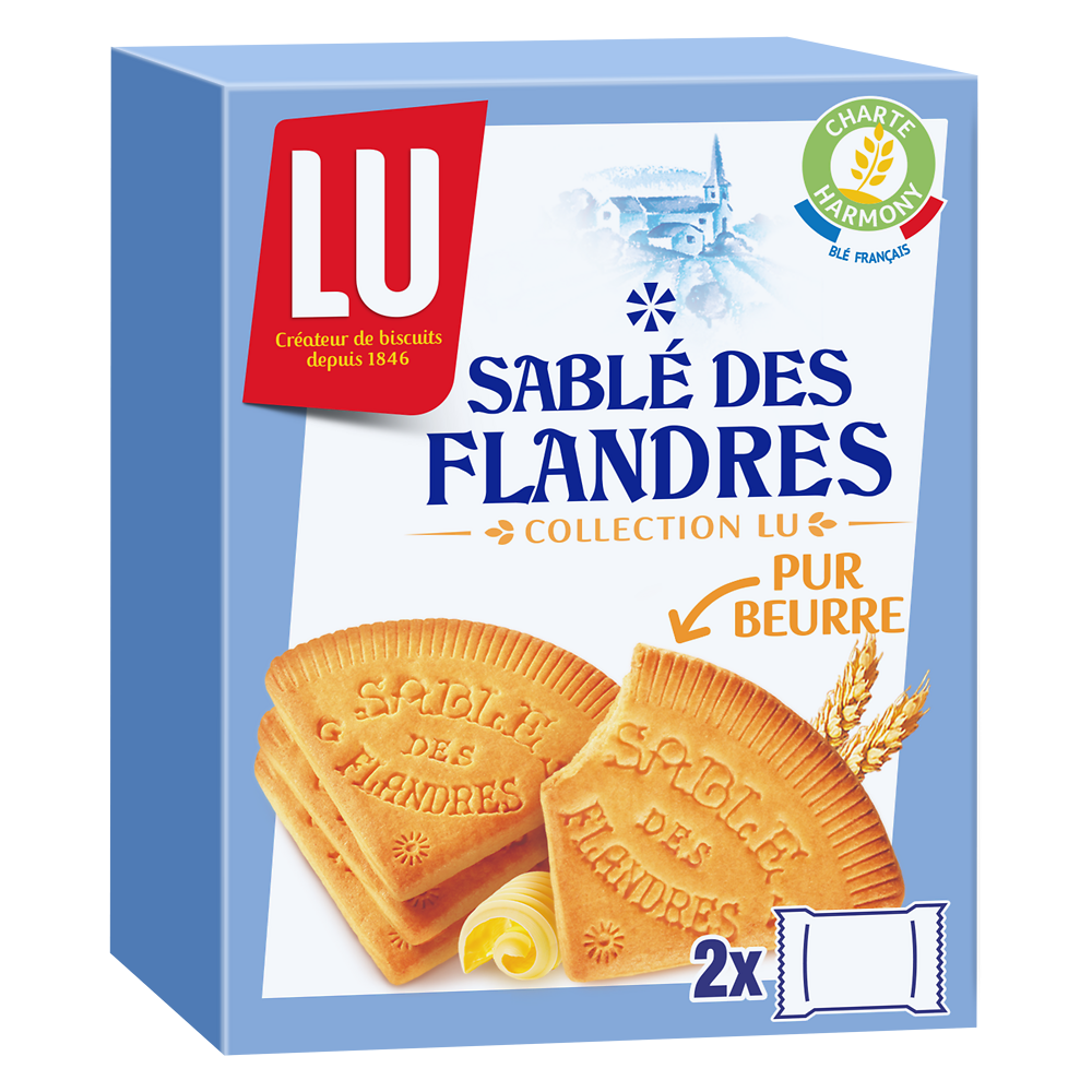 Biscuits sablé des Flandres LU - Paquet de 250g