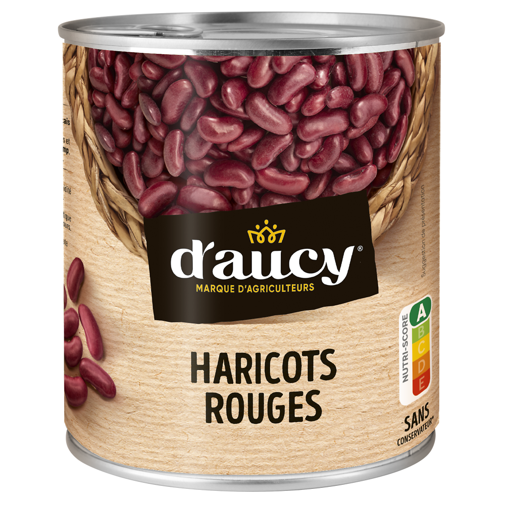 Haricots rouges D'AUCY - Boîte 500g