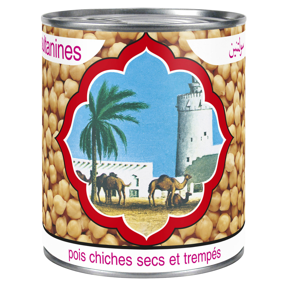 Pois chiches sultanine D'AUCY - Boîte 530g