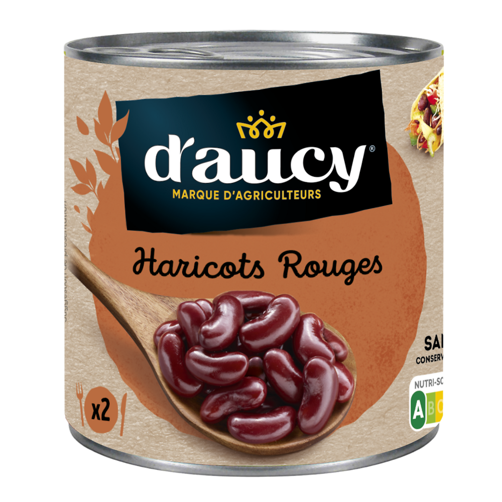 Haricots rouges D'AUCY - Bocal 250g