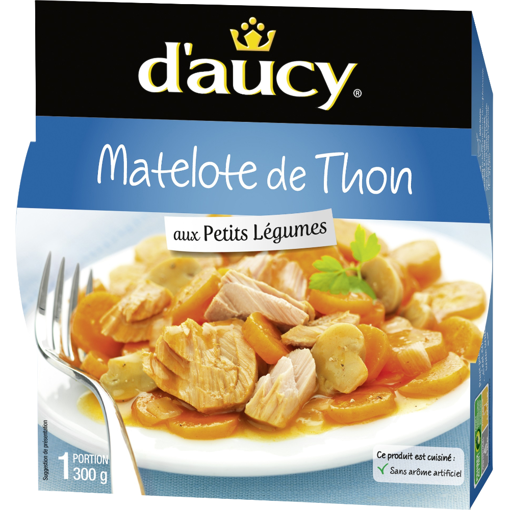 Matelote de thon aux petits légumes D'AUCY, 300g