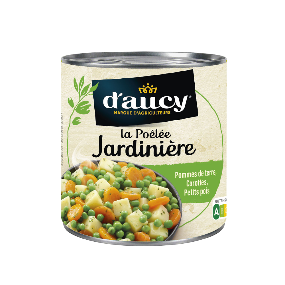 Poêlée jardinière de légumes D'AUCY - Boîte 290g