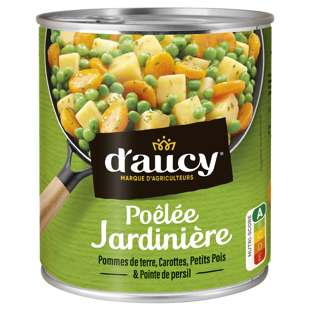 Poêlée jardinière de légumes D'AUCY - Boîte 580g