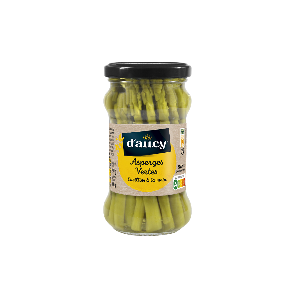 Asperges vertes miniatures D'AUCY - Bocal 100g