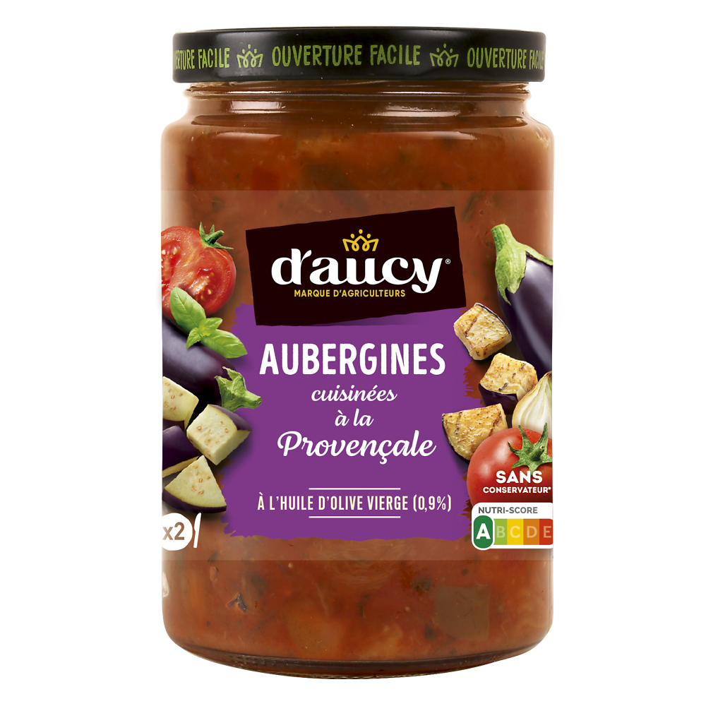 Aubergines cuisinées à la Provençale D'AUCY 380g