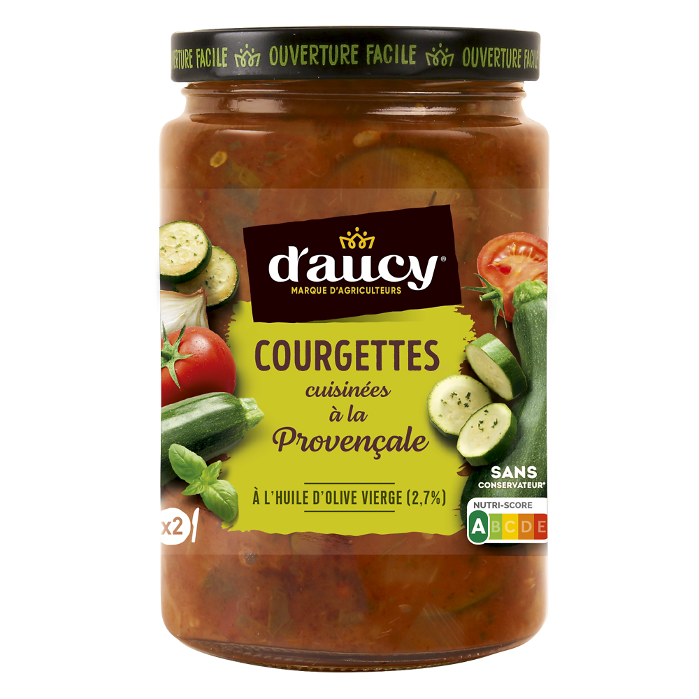 Courgettes cuisinées à la PRovençale D'AUCY 380g