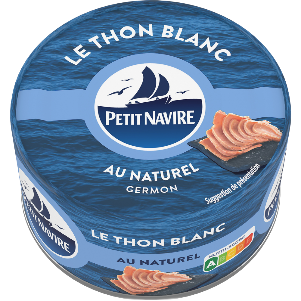 Thon blanc au naturel PETIT NAVIRE, 93g