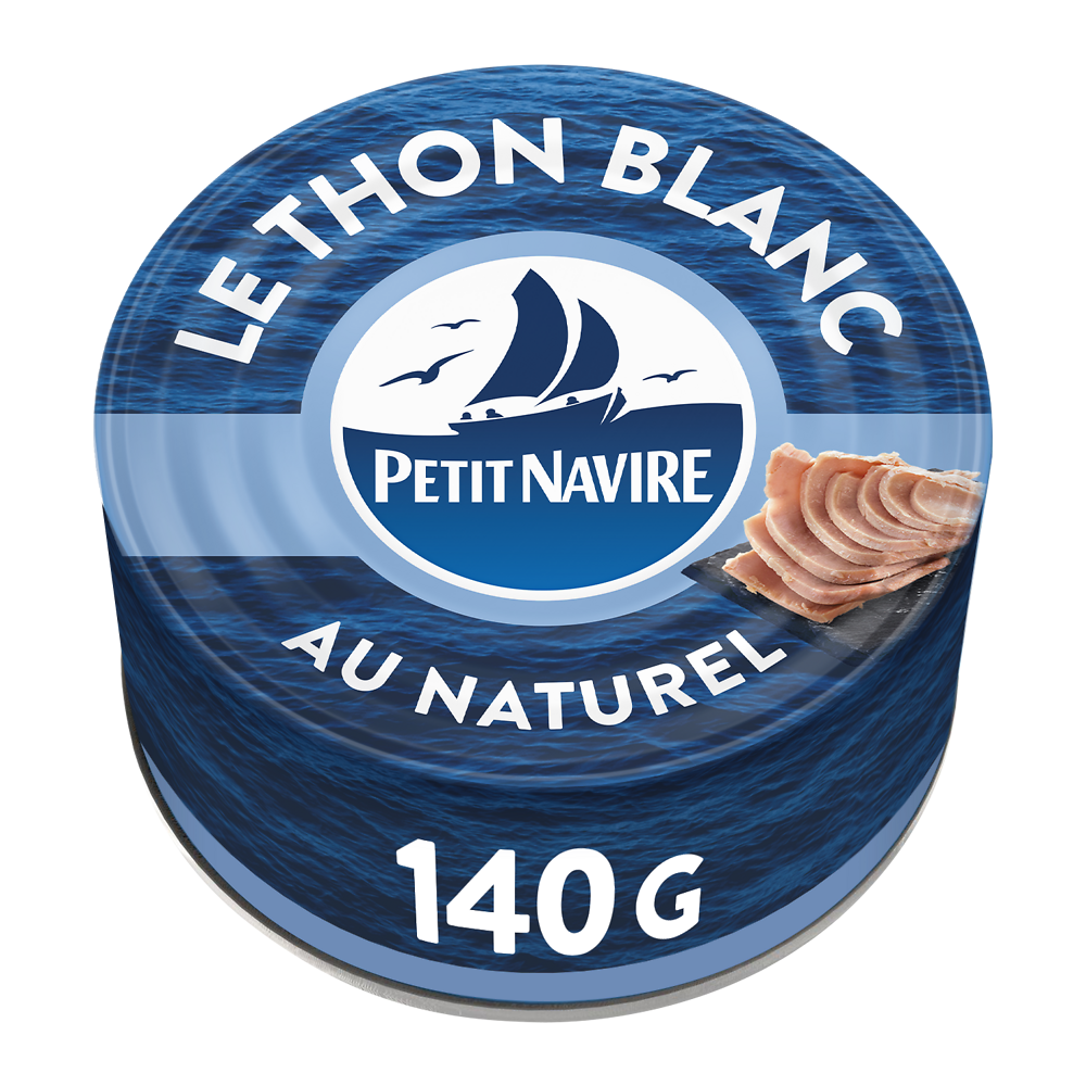 Thon Blanc au Naturel PETIT NAVIRE - 140g poids net égoutté