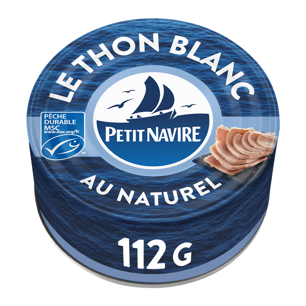 Thon Blanc MSC au Naturel PETIT NAVIRE - 112g poids net égoutté