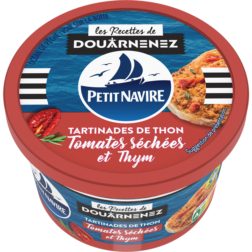 Tartinades de Thon Tomates Séchées & Thym PETIT NAVIRE - 125g