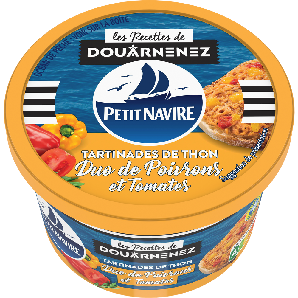 Tartinades de Thon Duo de Poivrons & Tomates PETIT NAVIRE - 125g