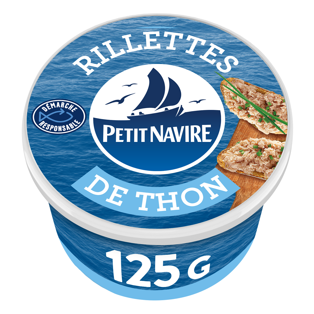 Rillettes de thon PETIT NAVIRE boîte 1/6 125g