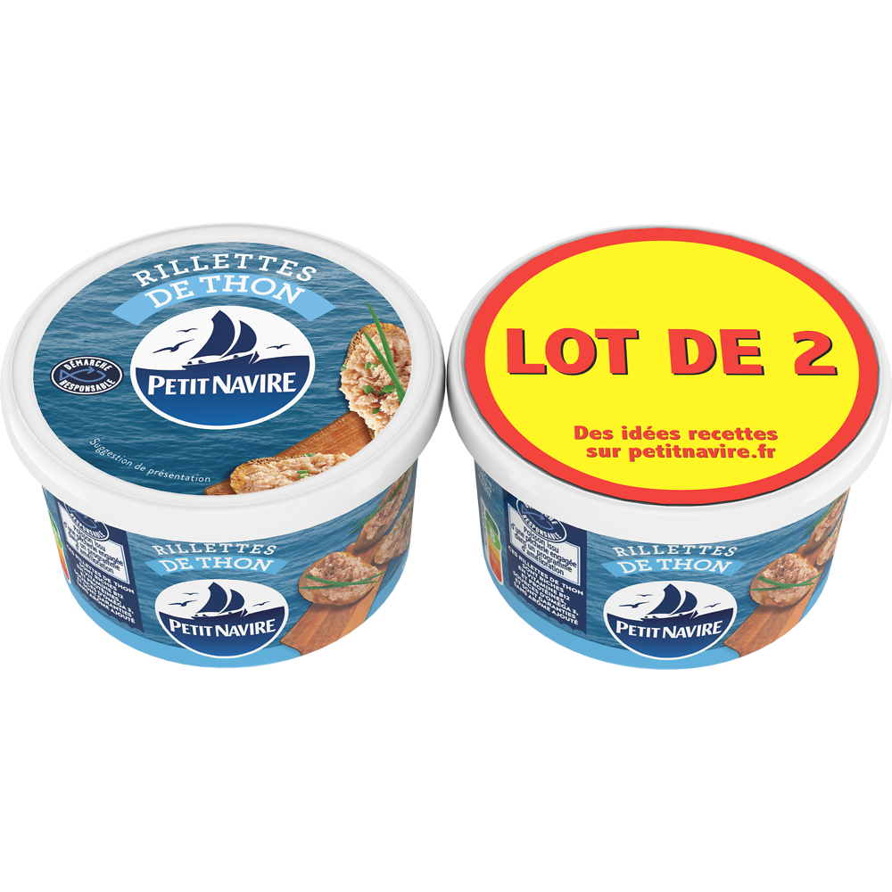 Rillettes de thon PETIT NAVIRE - 2x125g