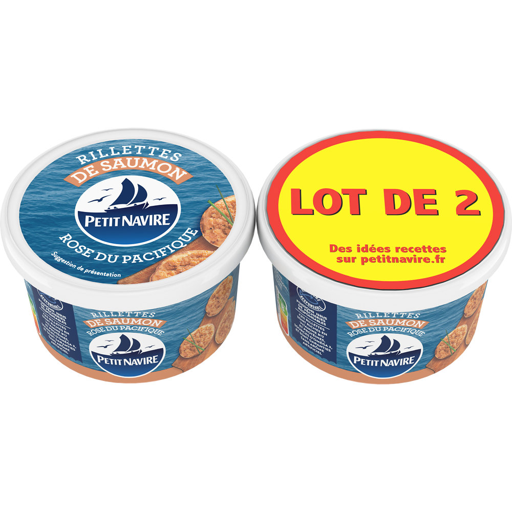 Rillettes de saumon PETIT NAVIRE - 2x125g