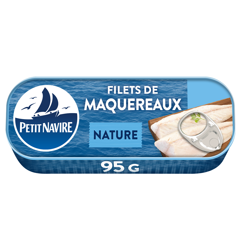 Filets de Maquereaux nature PETIT NAVIRE 95g