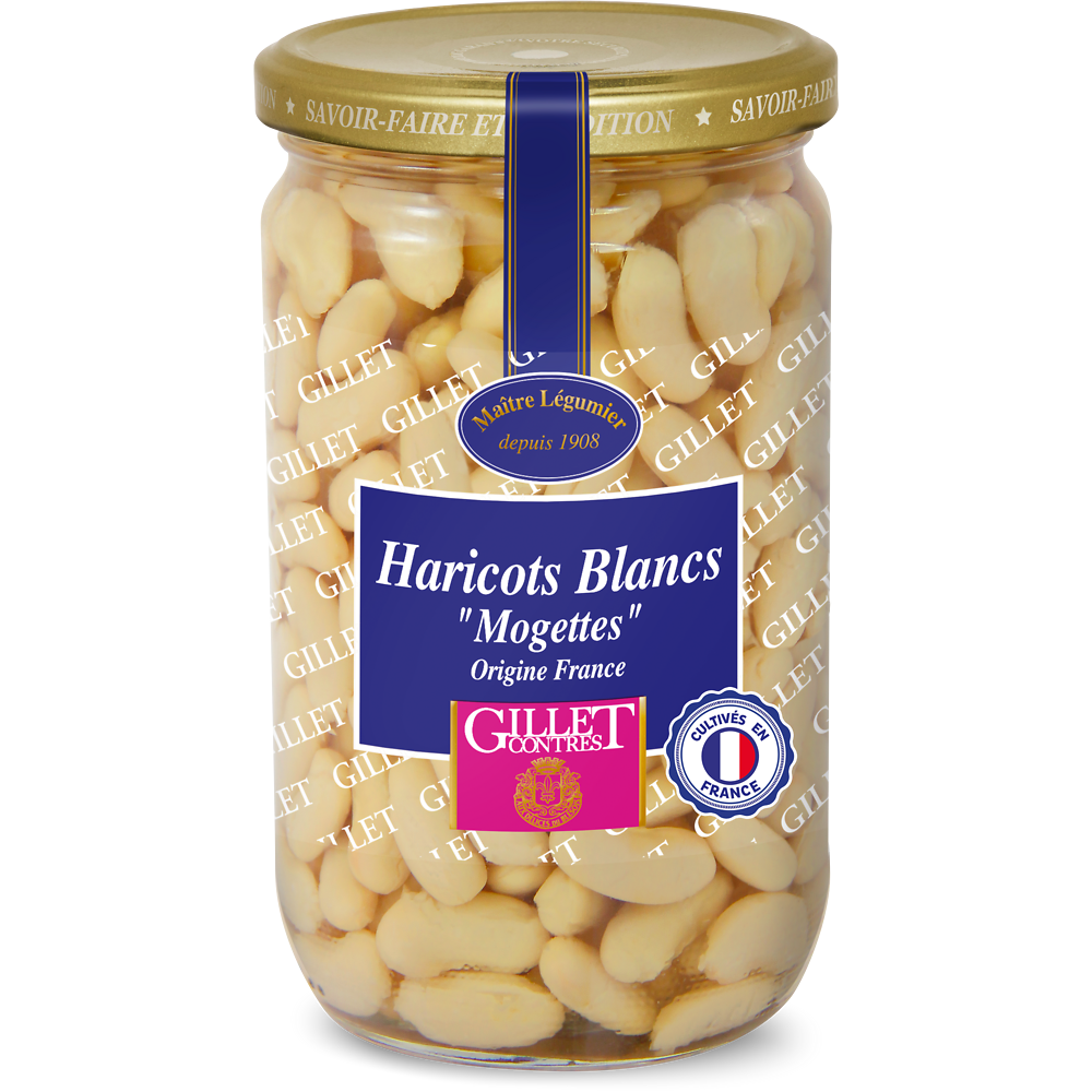 Haricots blancs Mogette GILLET CONTRES - Bocal 395g