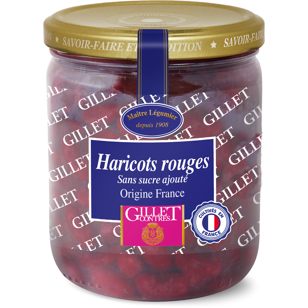 Haricots rouges GILLET CONTRES - Bocal 250g