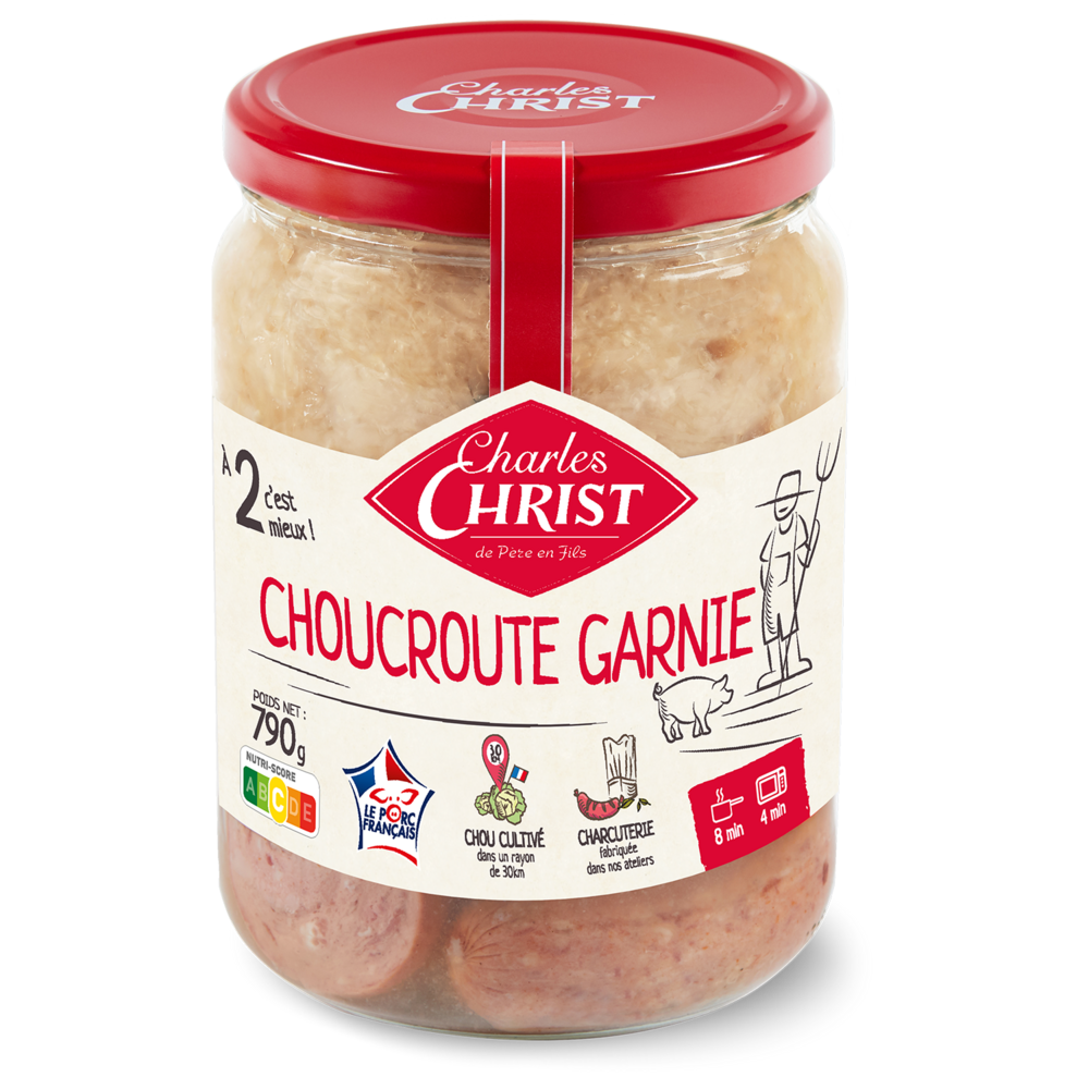 Choucroute garnie CHRIST, Boîte de 790g