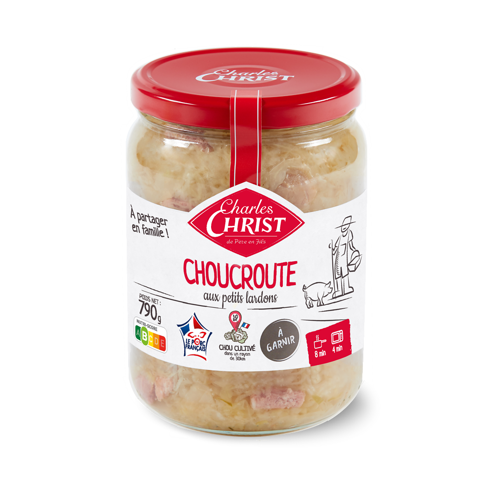 Choucroute de brasserie CHRIST, Boîte de 790g