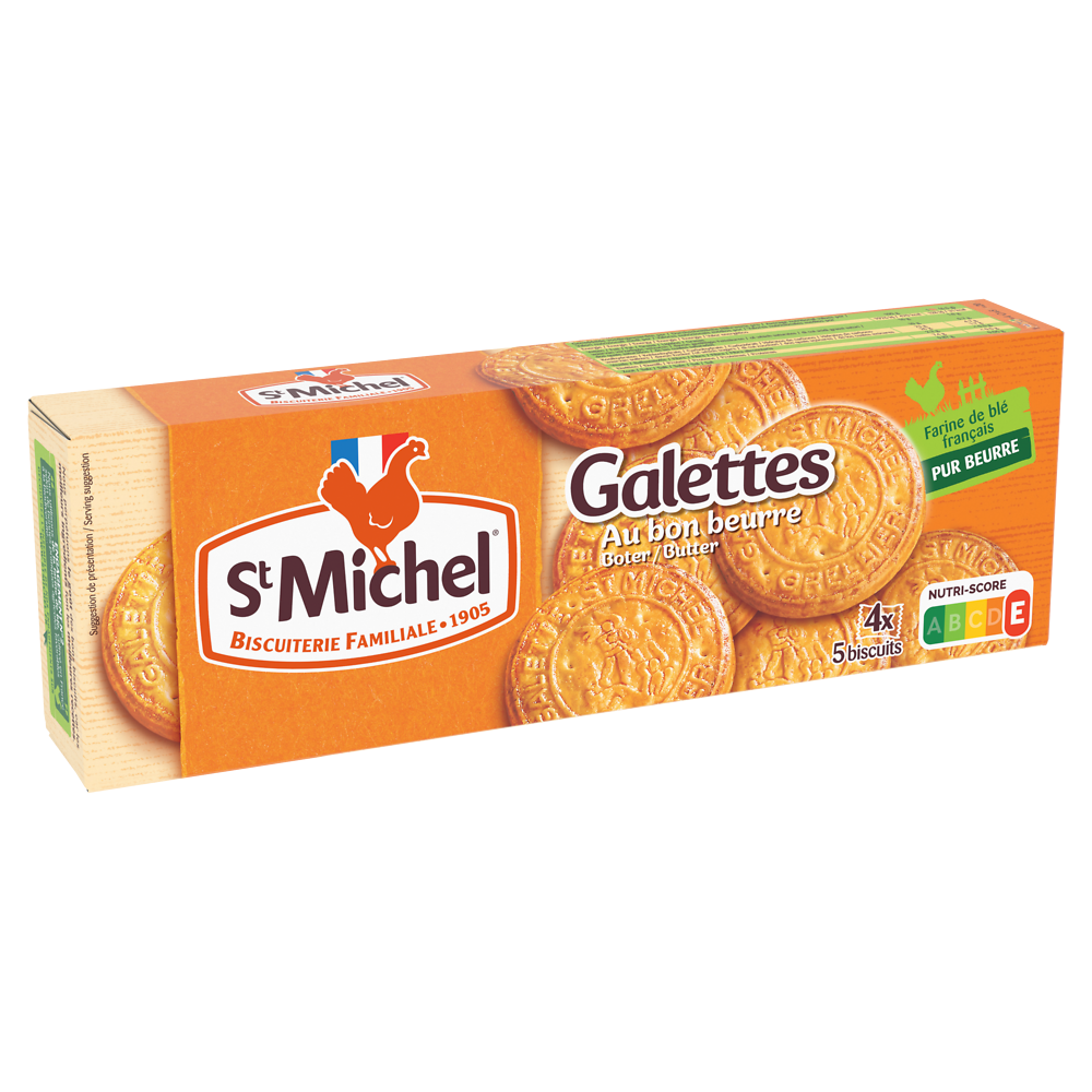 Biscuits Galettes pur beurre SAINT MICHEL - 4 sachets, 130g