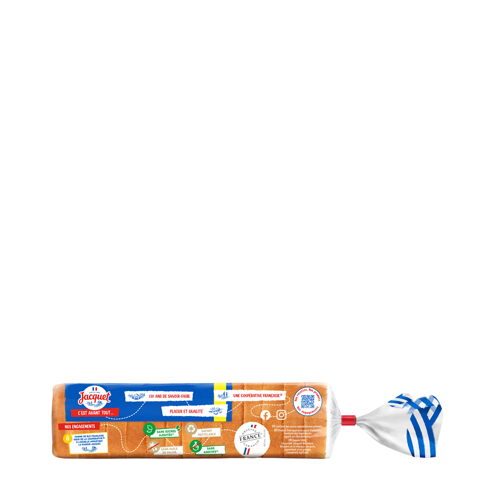 Pain de mie Tartine nature P'tit Dej JACQUET, 410g