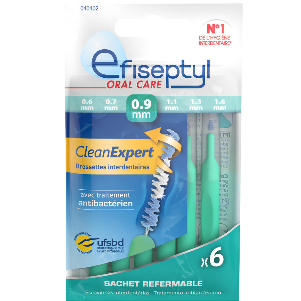 Brossettes clean expert 0,09mm.EFISEPTYL x6