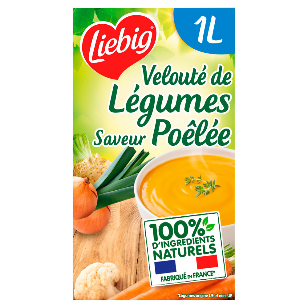 Soupe Pursoup velouté de légumes poêlés LIEBIG, brique de 1l