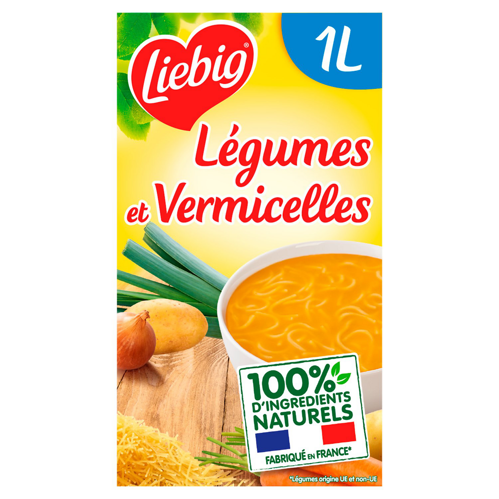 Soupe de légumes et pâtes LIEBIG, brique 1l