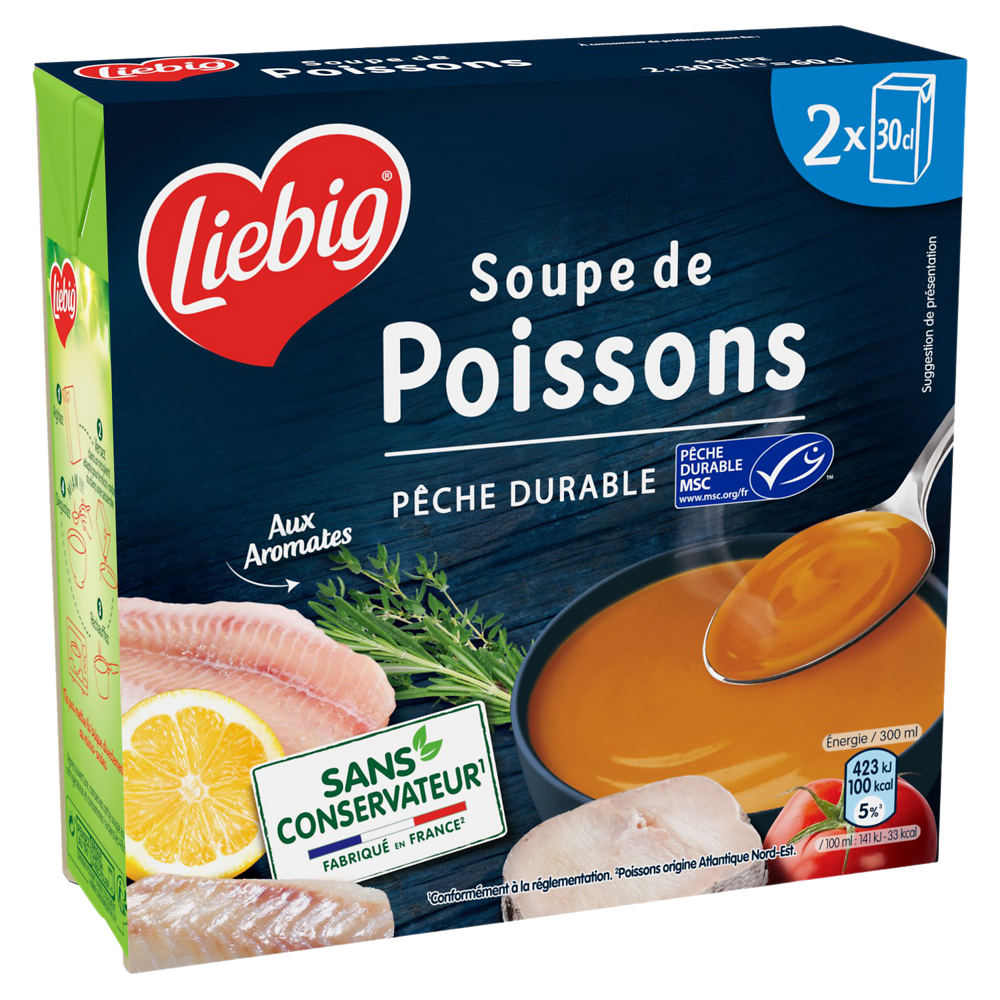 Soupe de poissons aux aromates msc LIEBIG 2x30cl