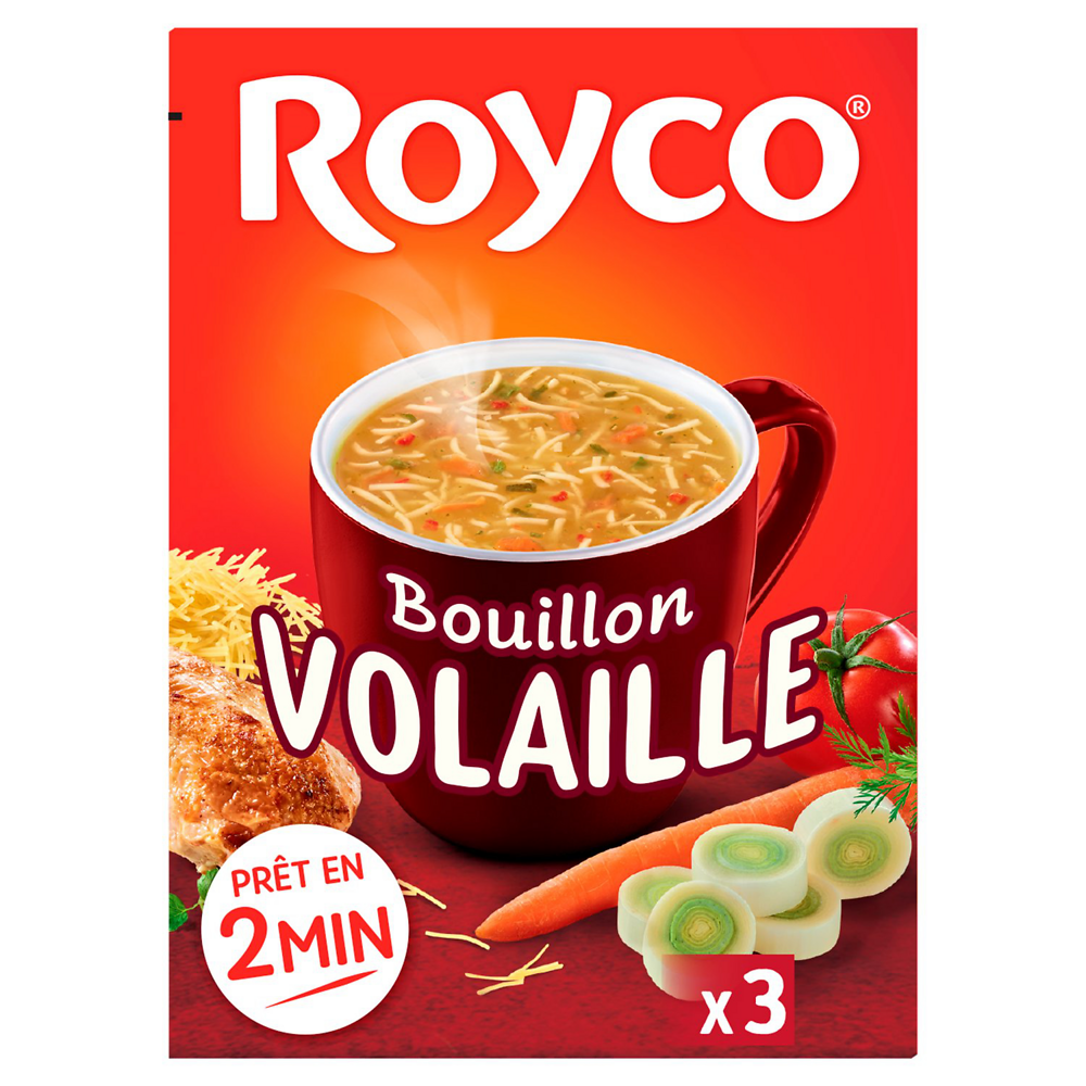 Bouillon de volaille et vermicelles Minute soup' ROYCO , 60cl