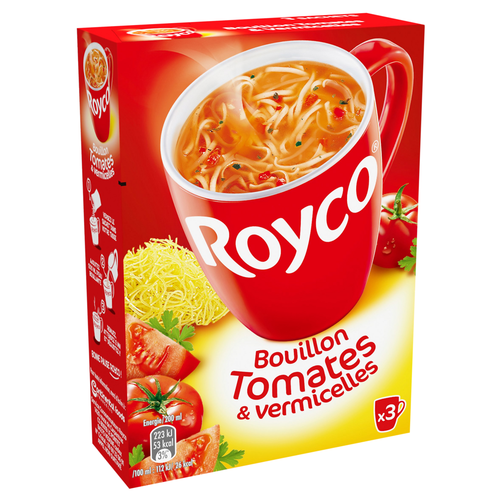 Bouillon de tomates et vermicelles ROYCO Minute soup' 60cl