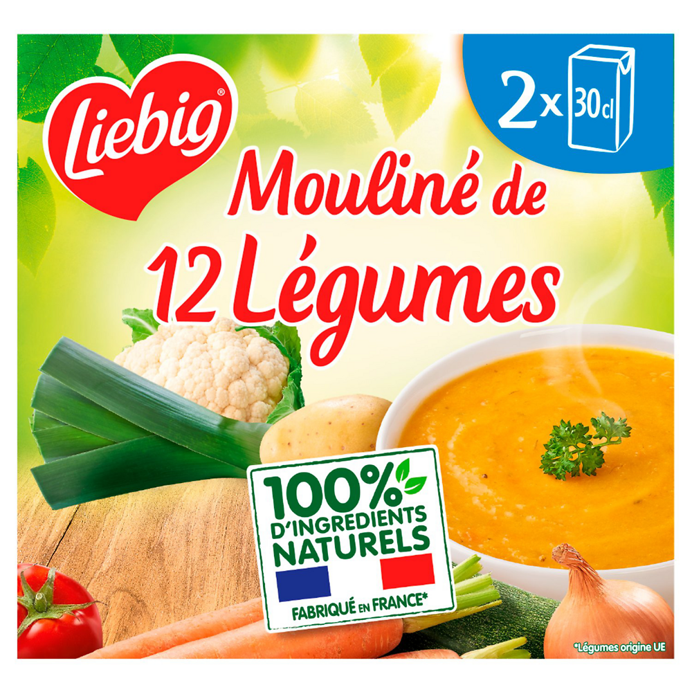 Soupe Mouliné de 12 légumes LIEBIG 2x30cl