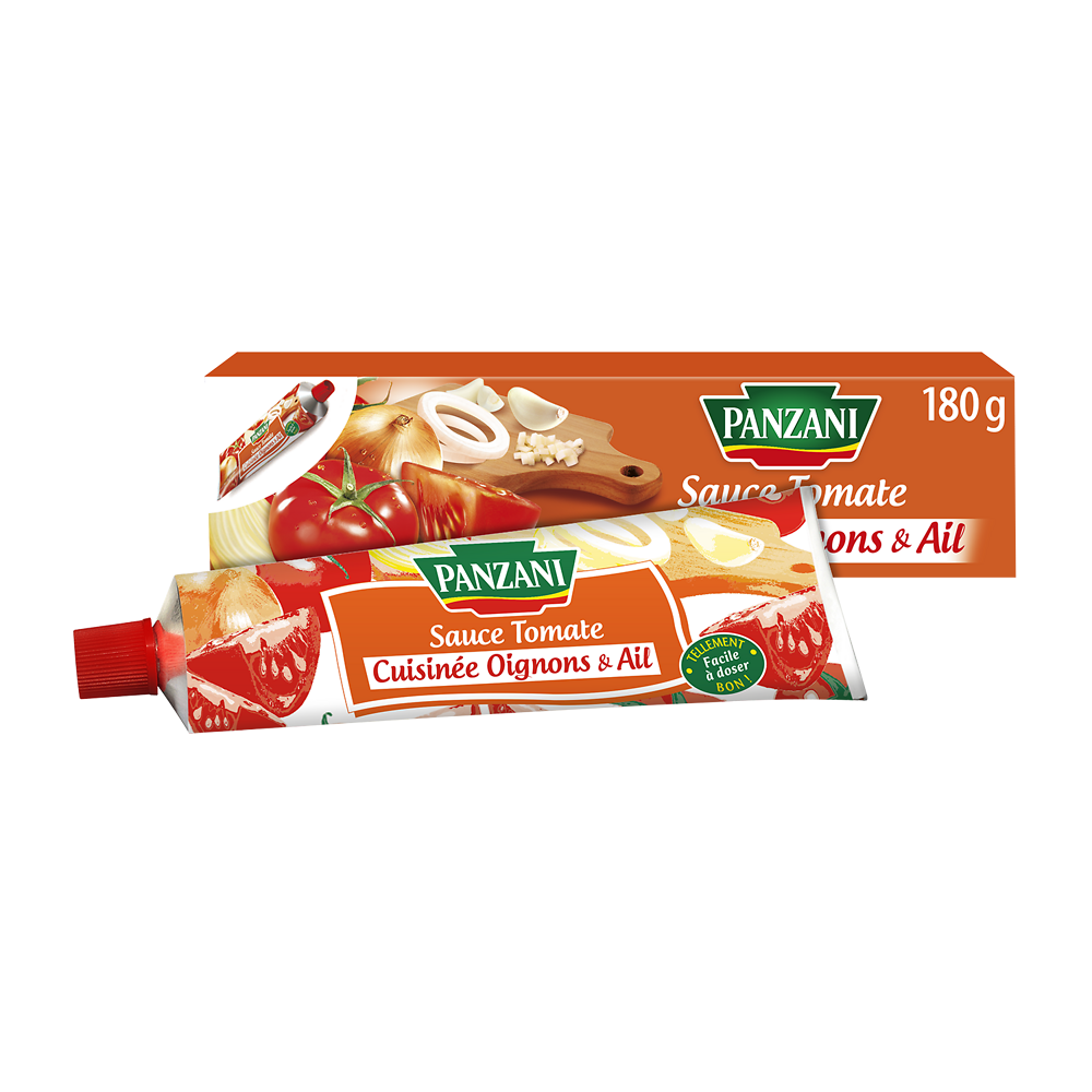 Sauce Tube Tomates ail et oignons PANZANI - 180g