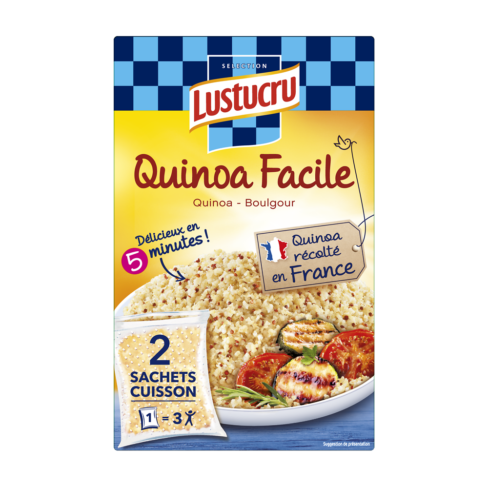 Mélanges de quinoa & boulgour LUSTUCRU, 2x150g