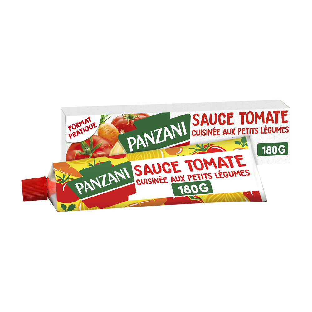 Sauce tomates cuisinées légumes PANZANI - Tube 180g