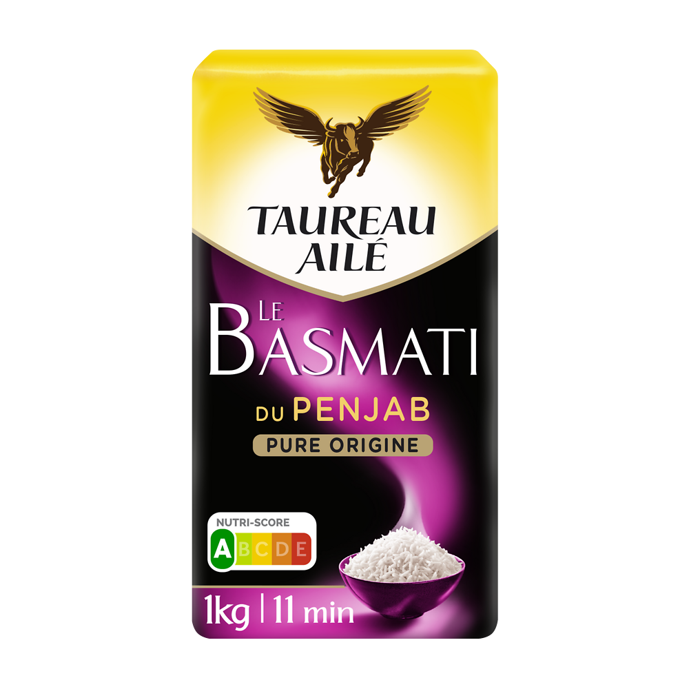 Riz basmati du Penjab TAUREAU AILE, 1kg